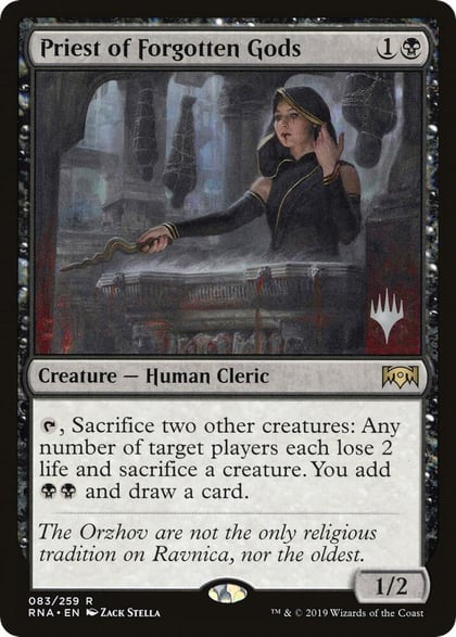 Priest of Forgotten Gods, Promo Pack: Throne of Eldraine 83
