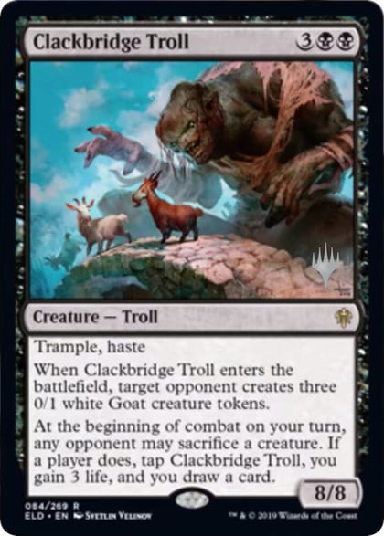 Clackbridge Troll, Promo Pack: Throne of Eldraine 84