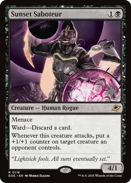 Sunset Saboteur, Promo Pack: Edge of Eternities 116