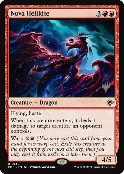 Nova Hellkite, Promo Pack: Edge of Eternities 148