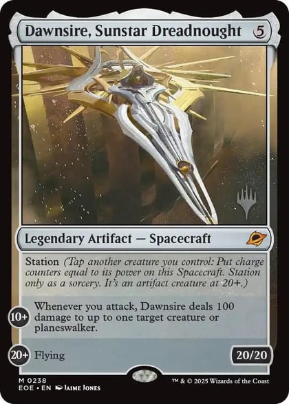 Dawnsire, Sunstar Dreadnought, Promo Pack: Edge of Eternities 238