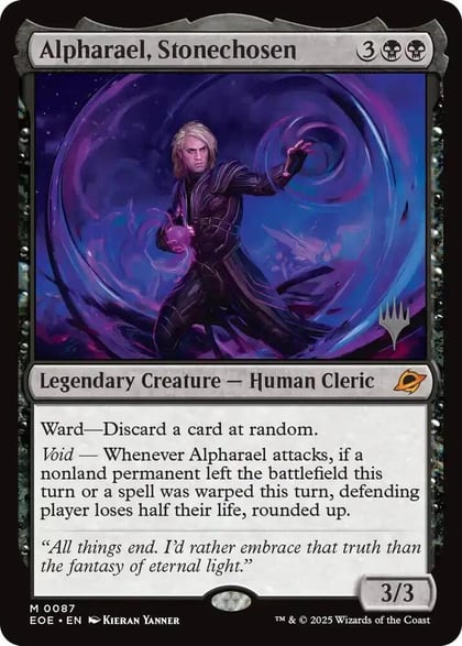 Alpharael, Stonechosen, Promo Pack: Edge of Eternities 87