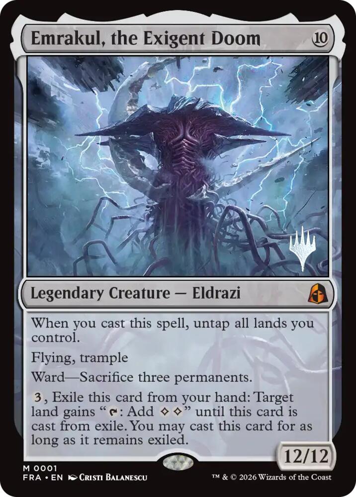 Emrakul, the Exigent Doom, Promo Pack: Reality Fracture 1