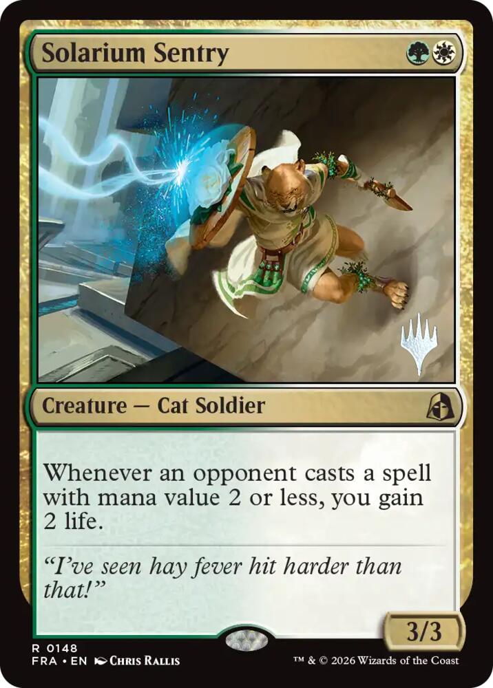 Solarium Sentry, Promo Pack: Reality Fracture 148