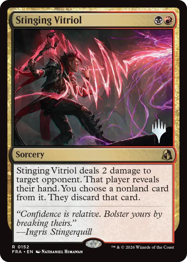Stinging Vitriol, Promo Pack: Reality Fracture 152