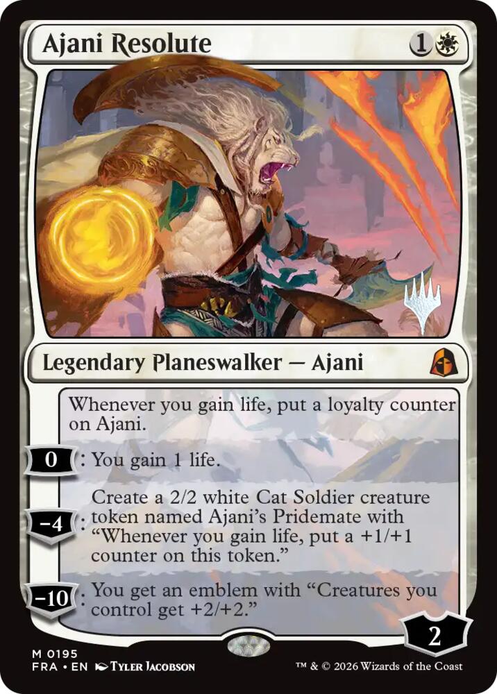 Ajani Resolute, Promo Pack: Reality Fracture 195