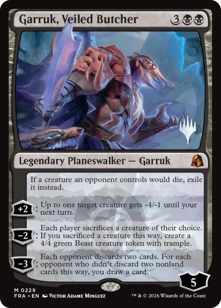 Garruk, Veiled Butcher, Promo Pack: Reality Fracture 229