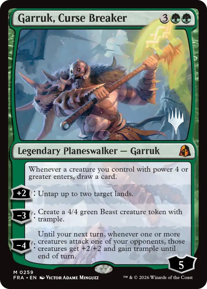 Garruk, Curse Breaker, Promo Pack: Reality Fracture 259