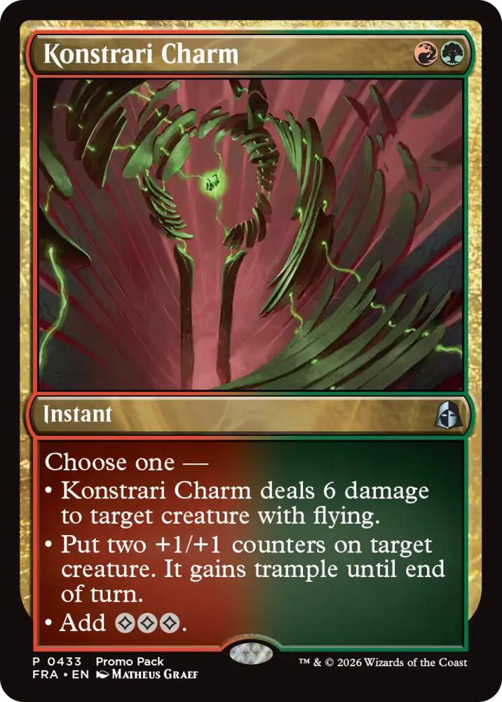 Konstrari Charm, Promo Pack: Reality Fracture 433