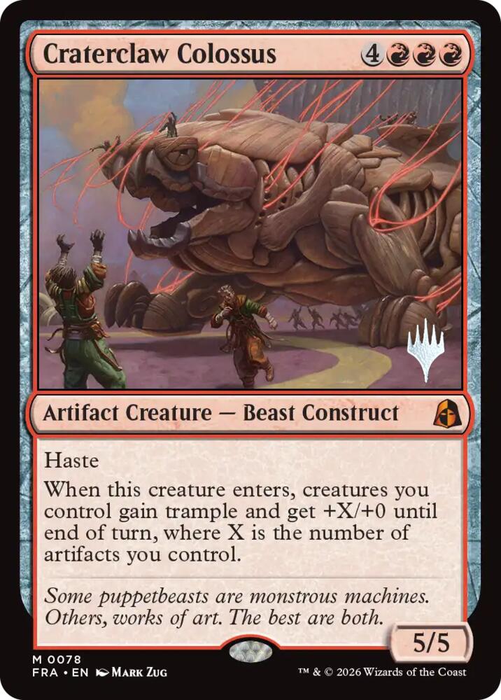 Craterclaw Colossus, Promo Pack: Reality Fracture 78