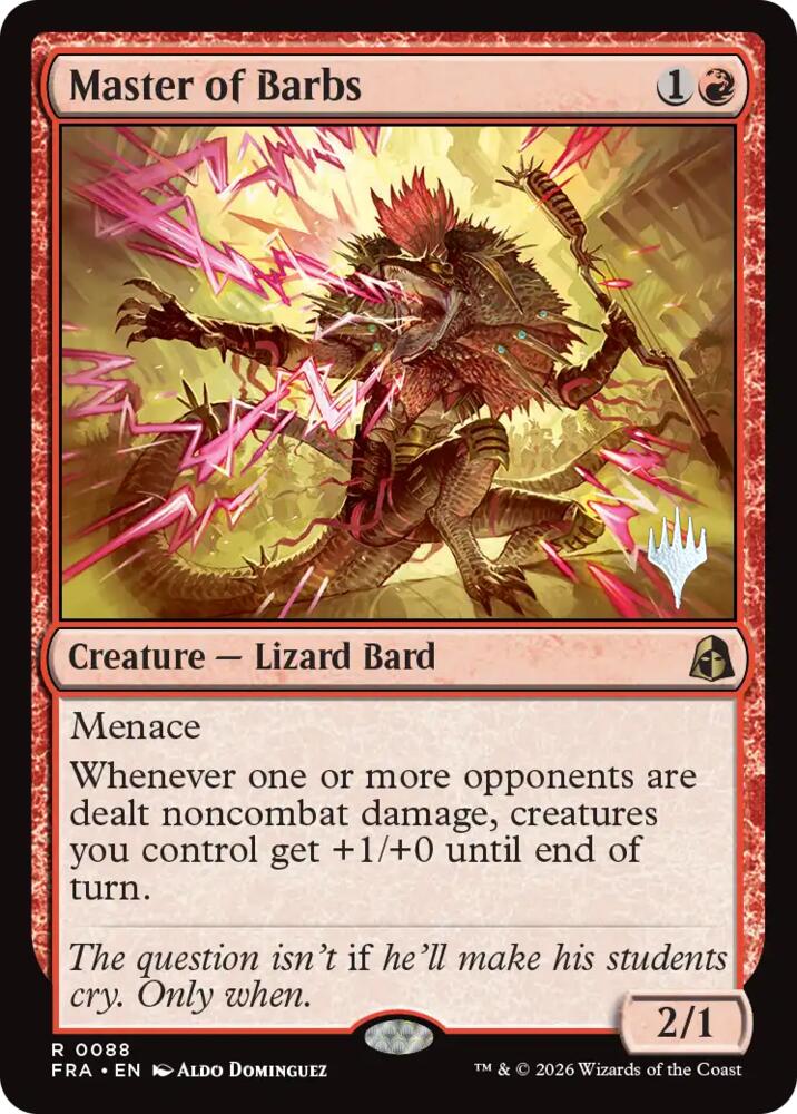 Master of Barbs, Promo Pack: Reality Fracture 88