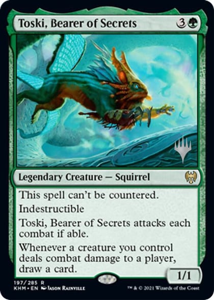 Toski, Bearer of Secrets, Promo Pack: Kaldheim 197