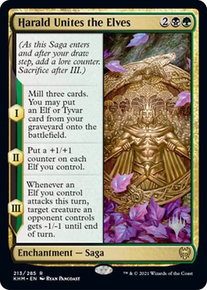 Harald Unites the Elves, Promo Pack: Kaldheim 213