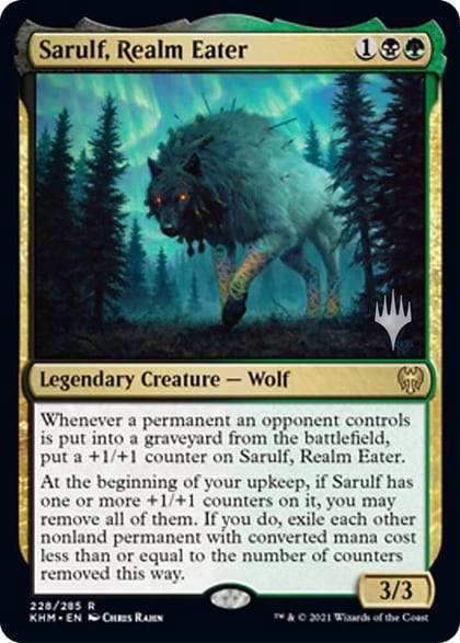 Sarulf, Realm Eater, Promo Pack: Kaldheim 228