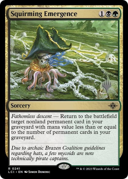 Squirming Emergence, Promo Pack: The Lost Caverns of Ixalan 241
