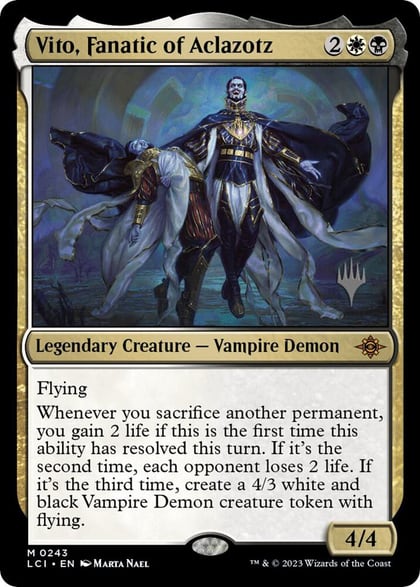 Vito, Fanatic of Aclazotz, Promo Pack: The Lost Caverns of Ixalan 243