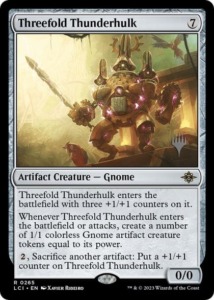 Threefold Thunderhulk, Promo Pack: The Lost Caverns of Ixalan 265