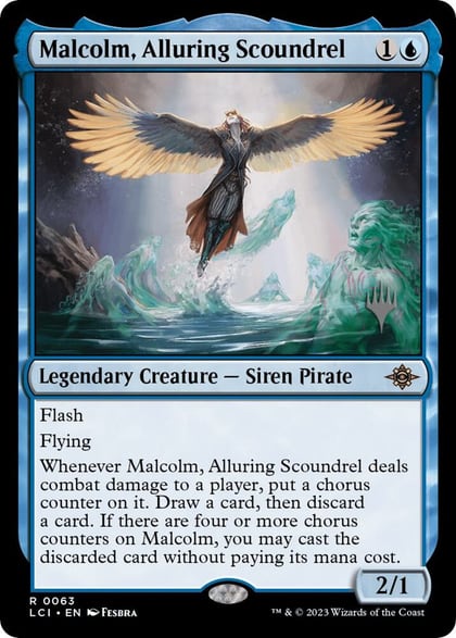 Malcolm, Alluring Scoundrel, Promo Pack: The Lost Caverns of Ixalan 63