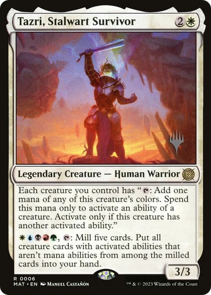 Tazri, Stalwart Survivor, Promo Pack: The Lost Caverns of Ixalan 6
