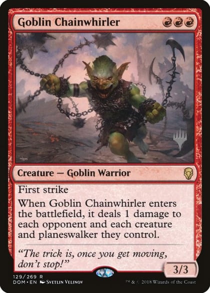 Goblin Chainwhirler, Promo Pack: Core Set 2020 129