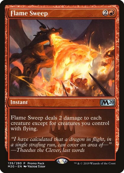 Flame Sweep, Promo Pack: Core Set 2020 139