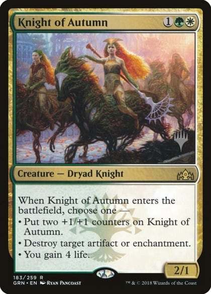 Knight of Autumn, Promo Pack: Core Set 2020 183