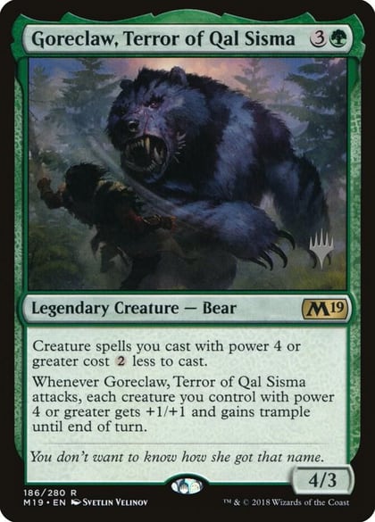 Goreclaw, Terror of Qal Sisma, Promo Pack: Core Set 2020 186