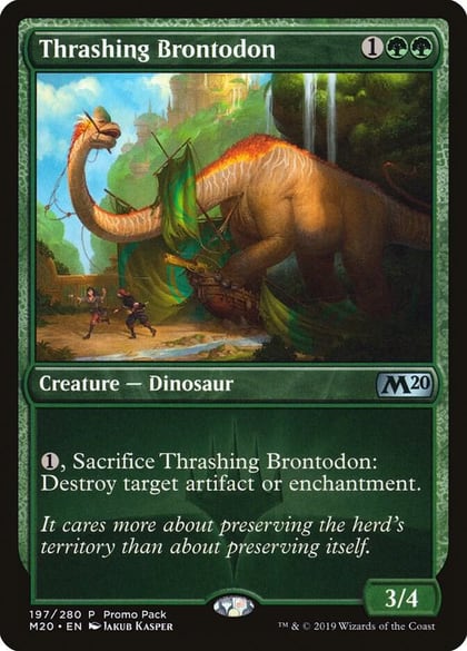 Thrashing Brontodon, Promo Pack: Core Set 2020 197
