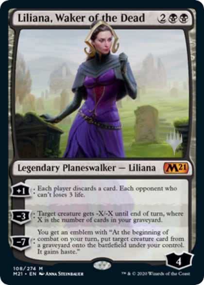 Liliana, Waker of the Dead, Promo Pack: Core Set 2021 108