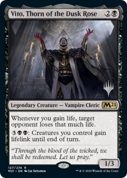 Vito, Thorn of the Dusk Rose, Promo Pack: Core Set 2021 127