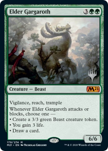 Elder Gargaroth, Promo Pack: Core Set 2021 179