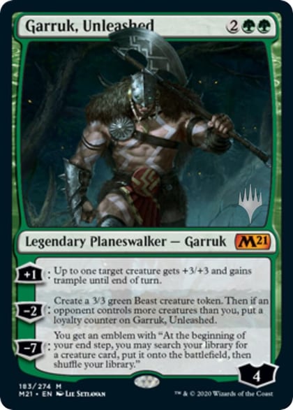 Garruk, Unleashed, Promo Pack: Core Set 2021 183