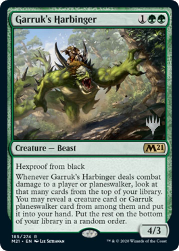 Garruk's Harbinger, Promo Pack: Core Set 2021 185