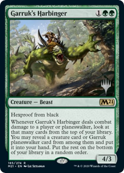 Garruk's Harbinger, Promo Pack: Core Set 2021 185