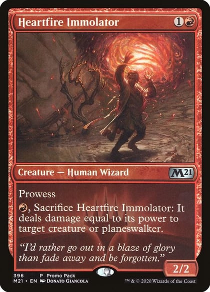 Heartfire Immolator, Promo Pack: Core Set 2021 396