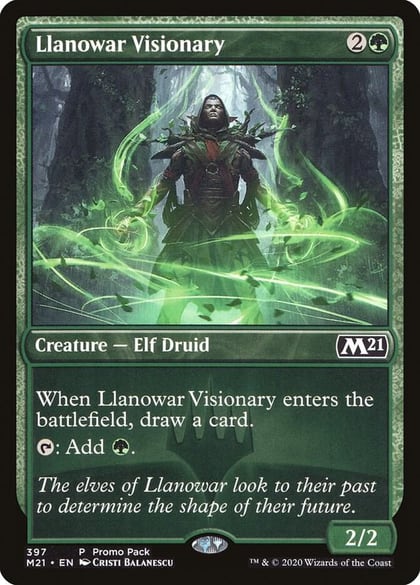 Llanowar Visionary, Promo Pack: Core Set 2021 397