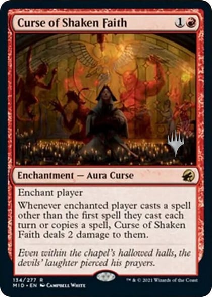 Curse of Shaken Faith, Promo Pack: Innistrad: Midnight Hunt 134