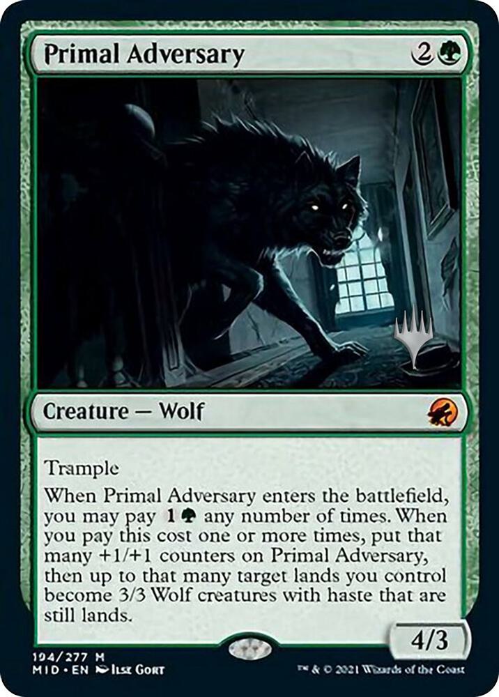 Primal Adversary, Promo Pack: Innistrad: Midnight Hunt 194