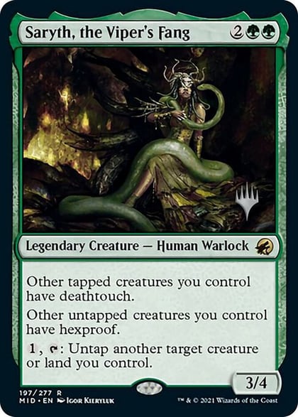 Saryth, the Viper's Fang, Promo Pack: Innistrad: Midnight Hunt 197