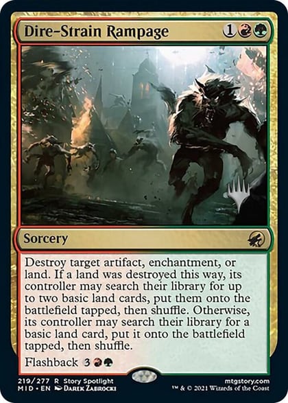 Dire-Strain Rampage, Promo Pack: Innistrad: Midnight Hunt 219