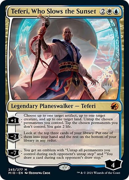 Teferi, Who Slows the Sunset, Promo Pack: Innistrad: Midnight Hunt 245