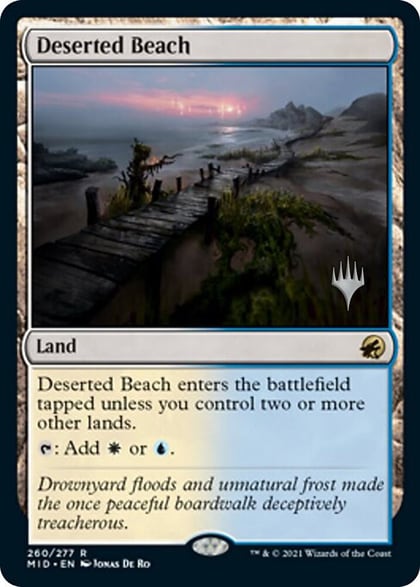 Deserted Beach, Promo Pack: Innistrad: Midnight Hunt 260