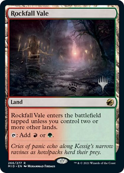 Rockfall Vale, Promo Pack: Innistrad: Midnight Hunt 266