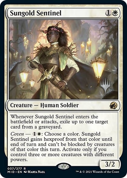 Sungold Sentinel, Promo Pack: Innistrad: Midnight Hunt 37