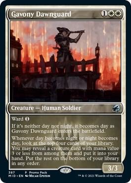 Gavony Dawnguard, Promo Pack: Innistrad: Midnight Hunt 387