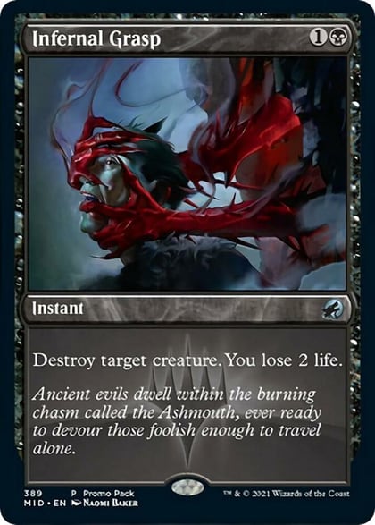Infernal Grasp, Promo Pack: Innistrad: Midnight Hunt 389