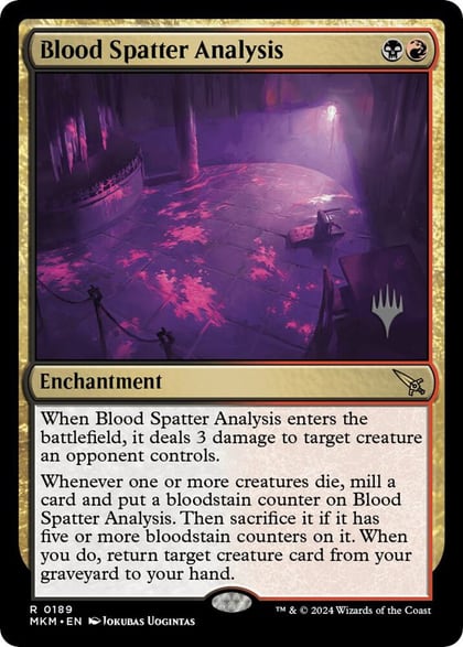 Blood Spatter Analysis, Promo Pack: Murders at Karlov Manor 189