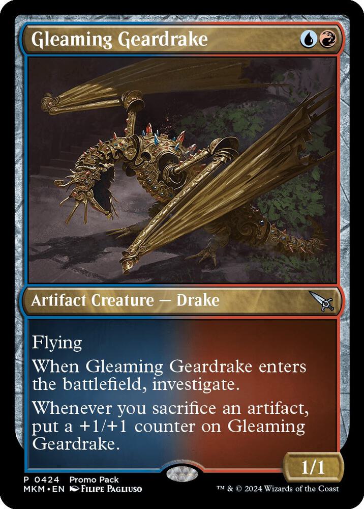 Gleaming Geardrake, Promo Pack: Murders at Karlov Manor 424
