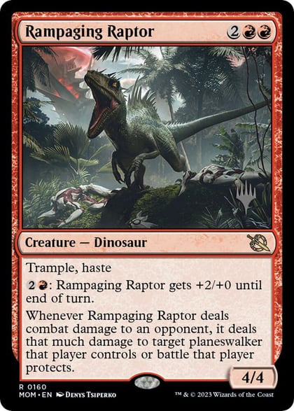 Rampaging Raptor, Promo Pack: March of the Machine 160