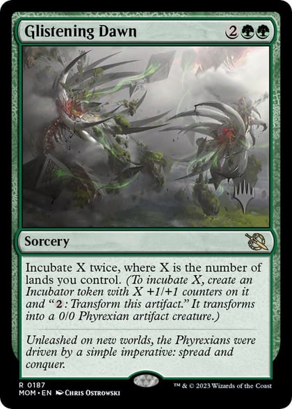 Glistening Dawn, Promo Pack: March of the Machine 187